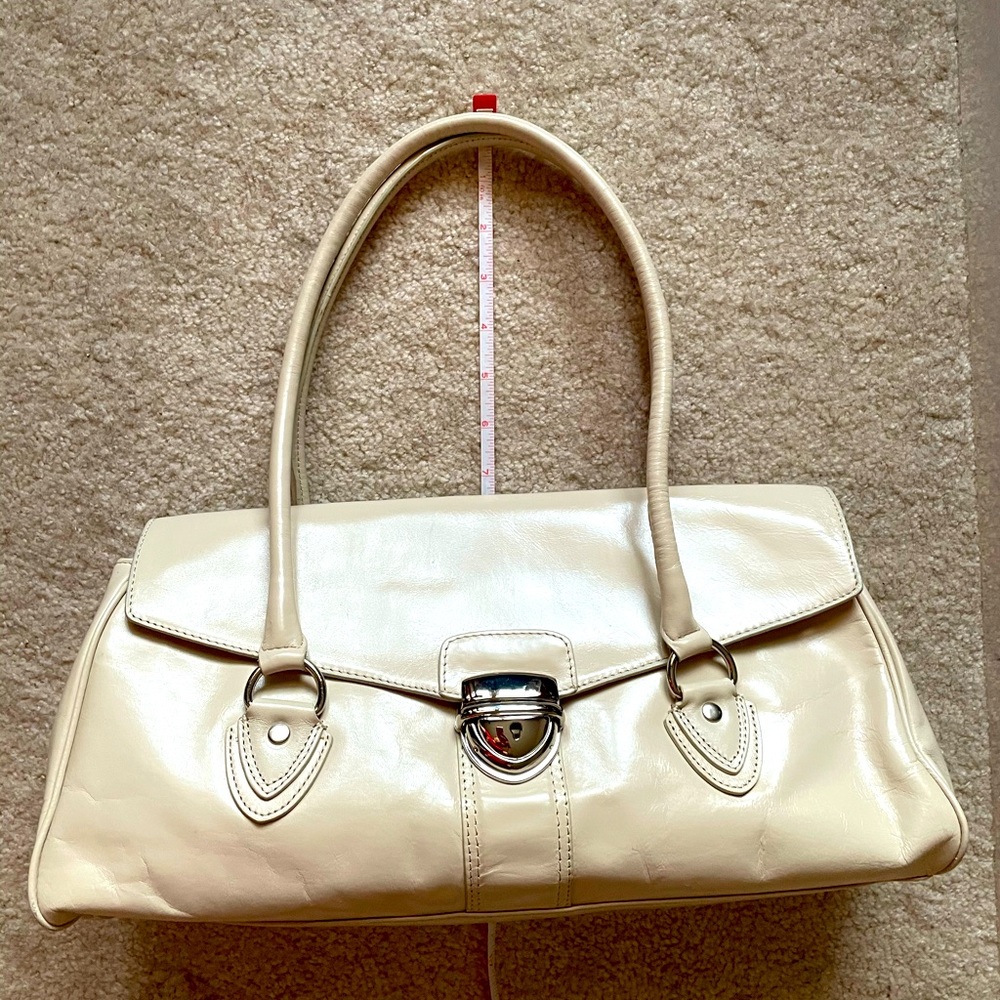 Antonio Melani White Leather Handbag